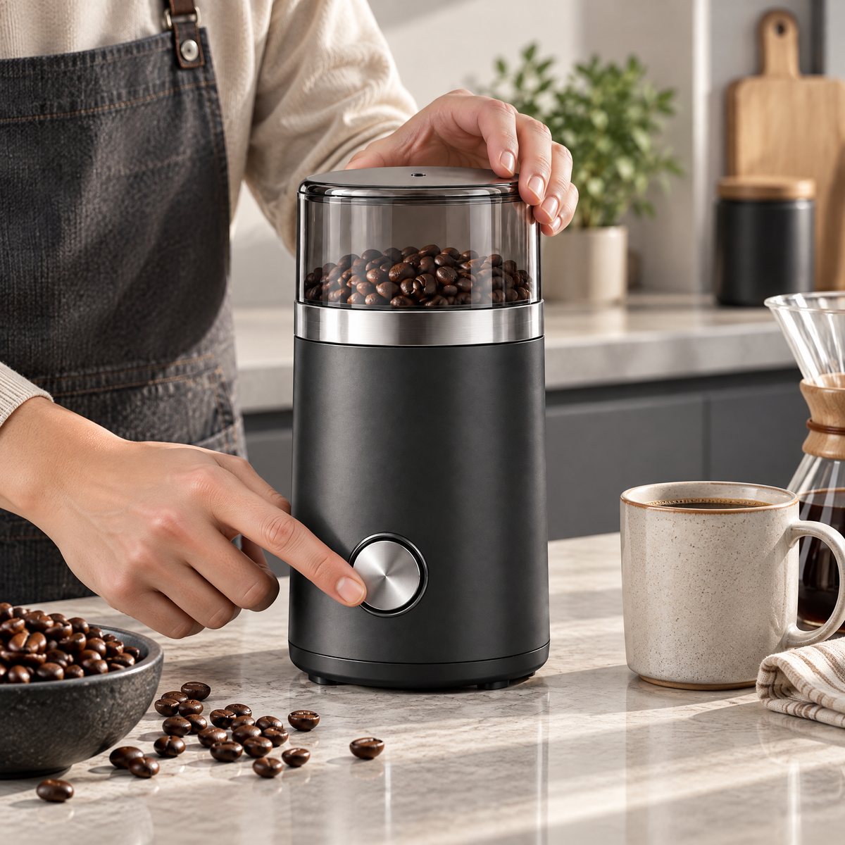 Brenwicka™ Electric Coffee Grinder