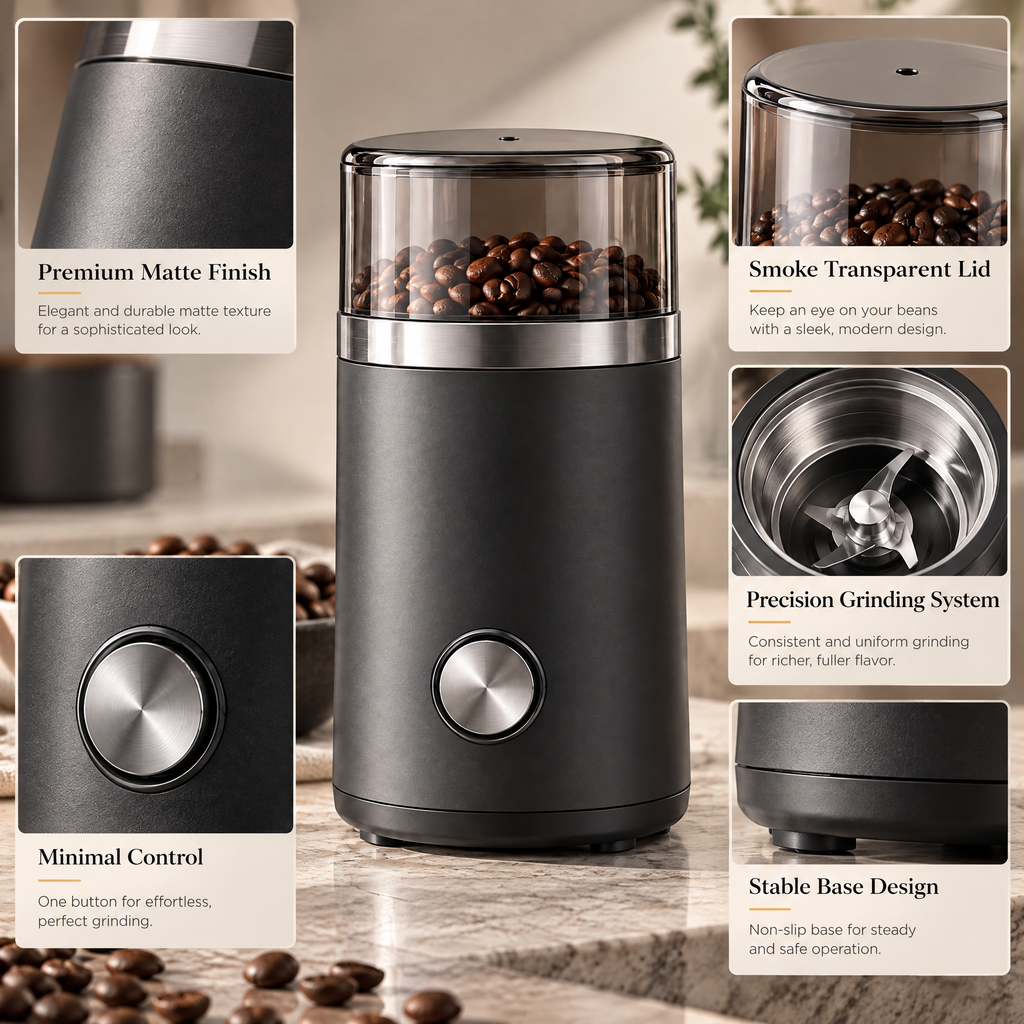 Brenwicka™ Electric Coffee Grinder