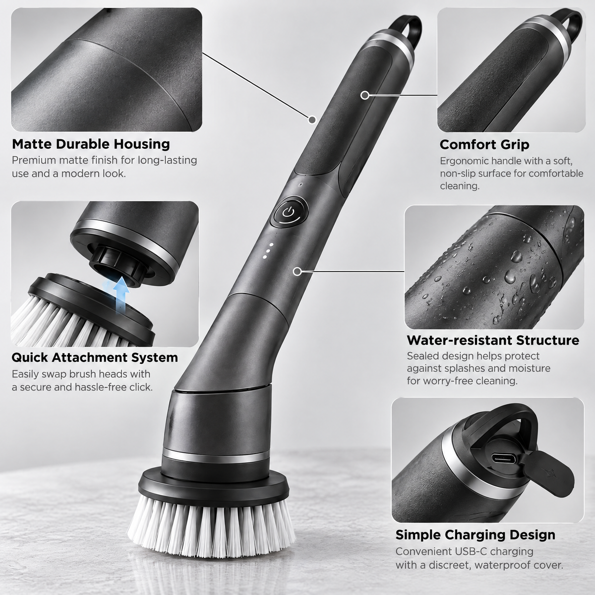 Brenwicka™ Electric Cleaning Brush Set
